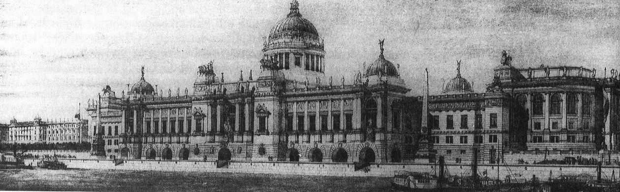 ブダペスト国会議事堂に関するコンテストの入賞作品（1883） 作： オットーワーグナーとパートナー