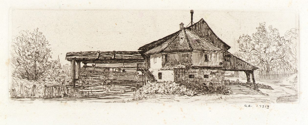 ドナウ、古い工場 作： Otto H. Bacher