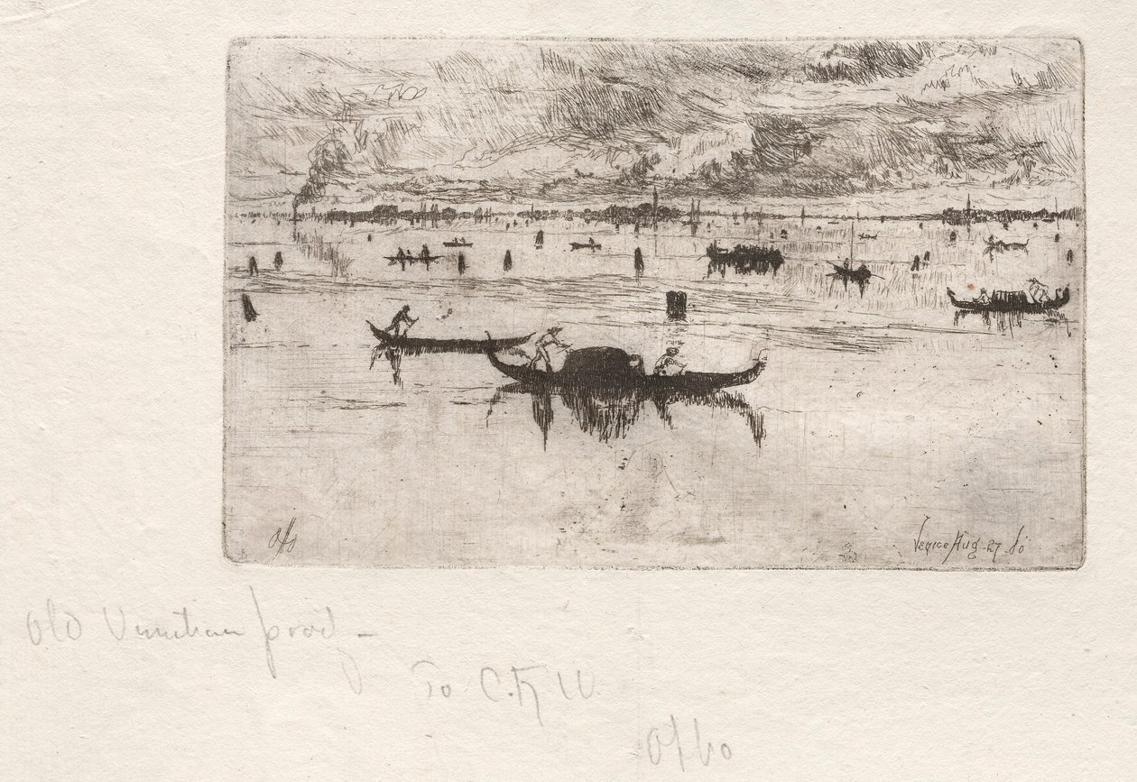 敬礼、ヴェネツィア、1880年に向かっています。 作： Otto H. Bacher