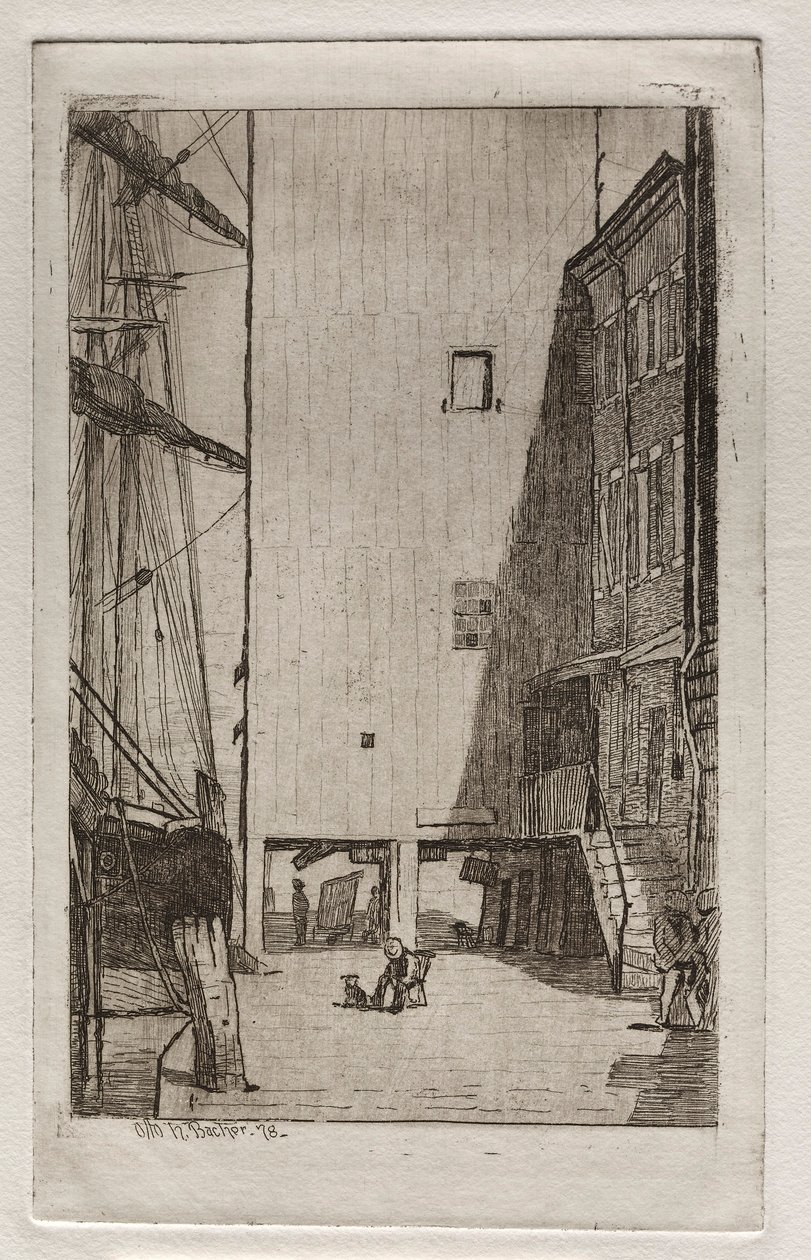 船とエレベーター、1878年。 作： Otto H. Bacher