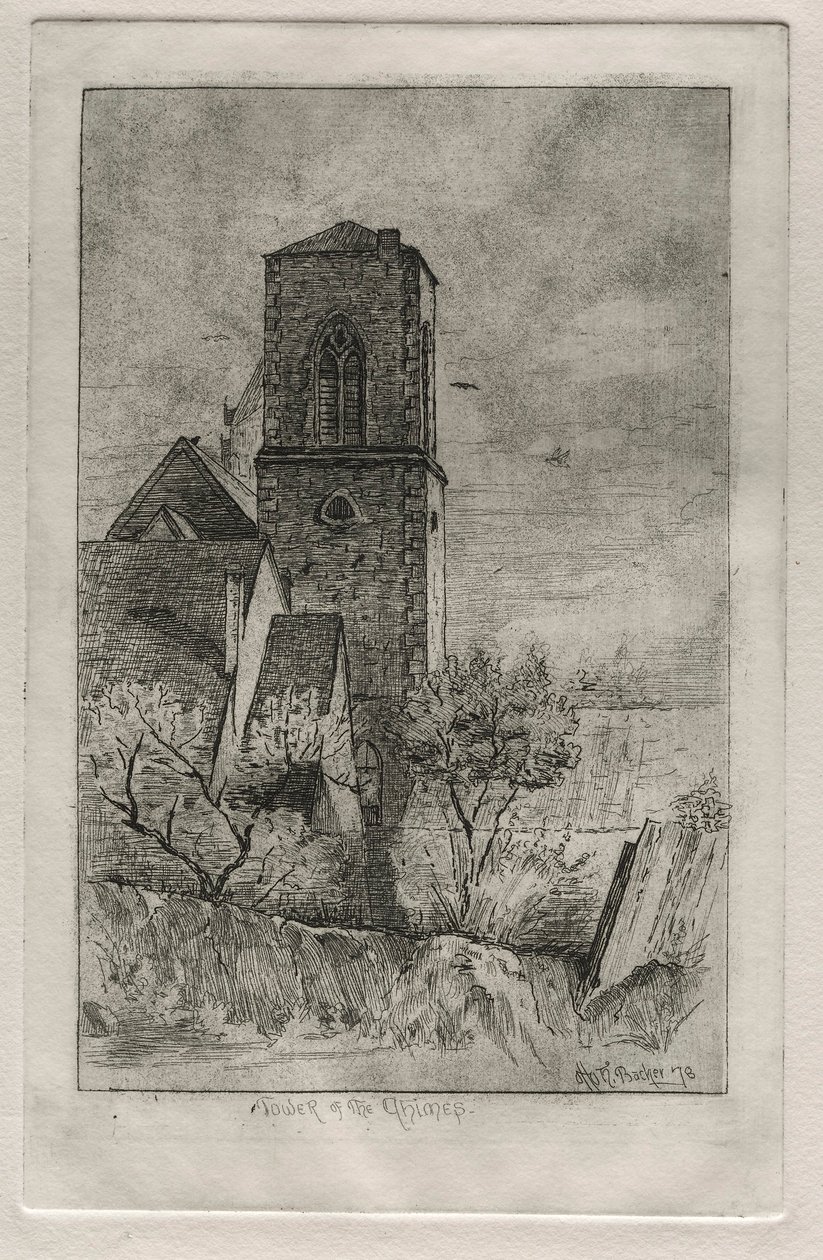 チャイムの塔、1878年。 作： Otto H. Bacher
