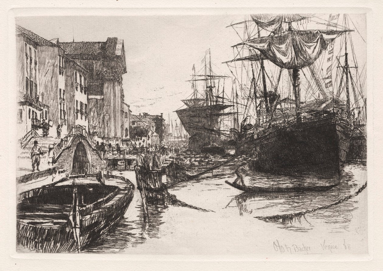 ヴェネツィア、1880年。 作： Otto H. Bacher
