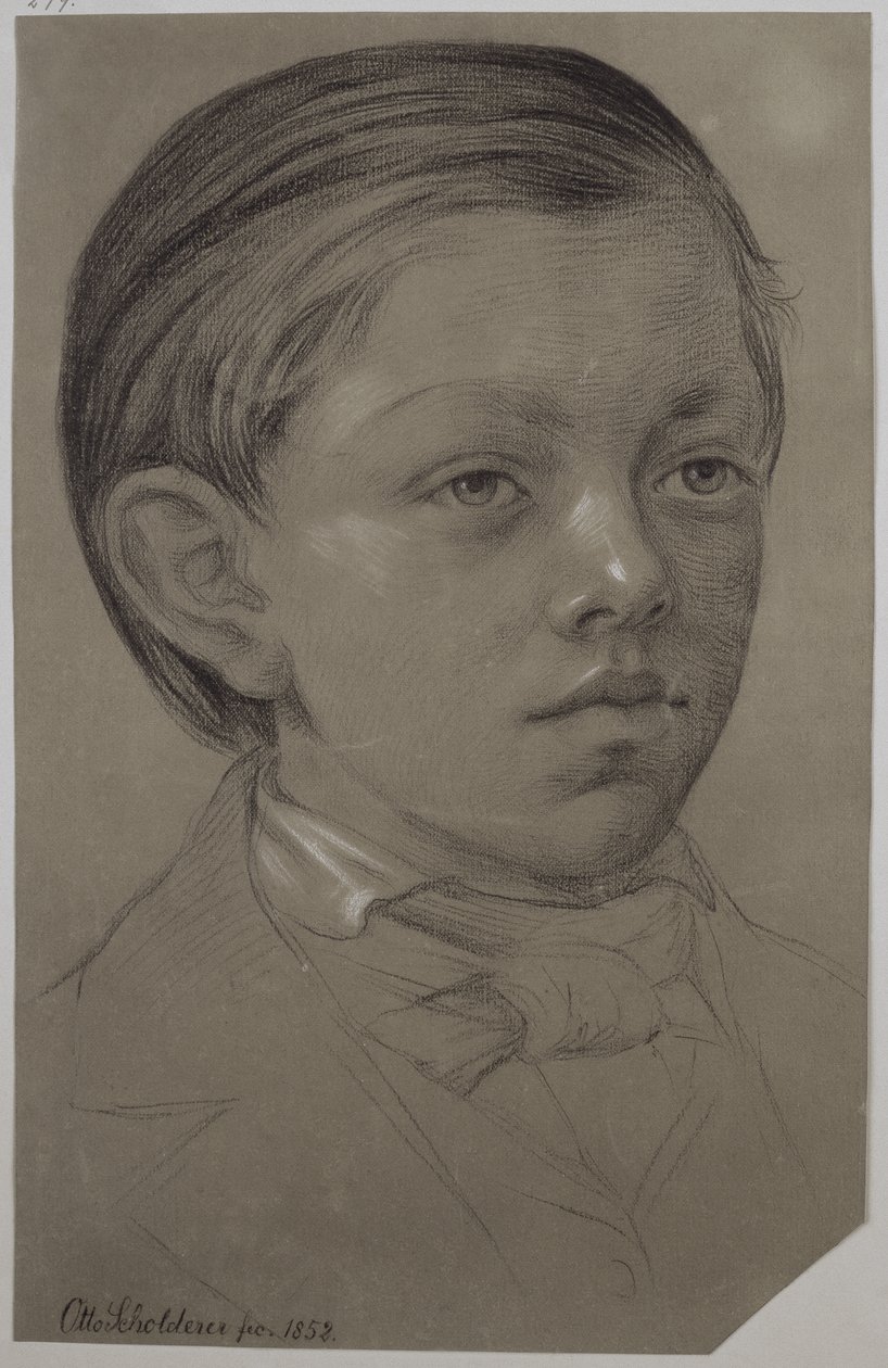 ヴィルヘルム・アマンドゥス・ビールによる子供の肖像画 作： オットー・ショルダー
