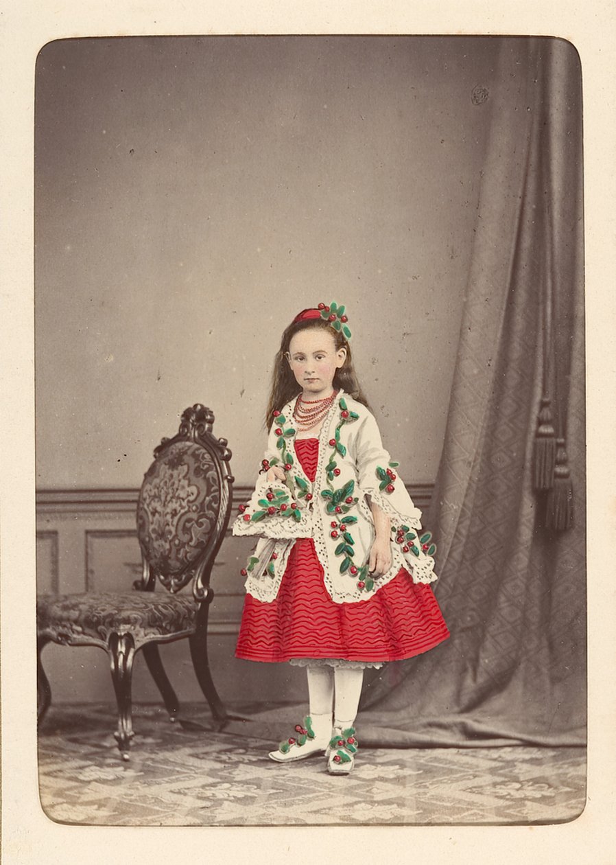 仮装舞踏会の衣装を着た子供たちのフォレット家のアルバム、カリフォルニア州。 1880年。 作： オーウェンエンジェル