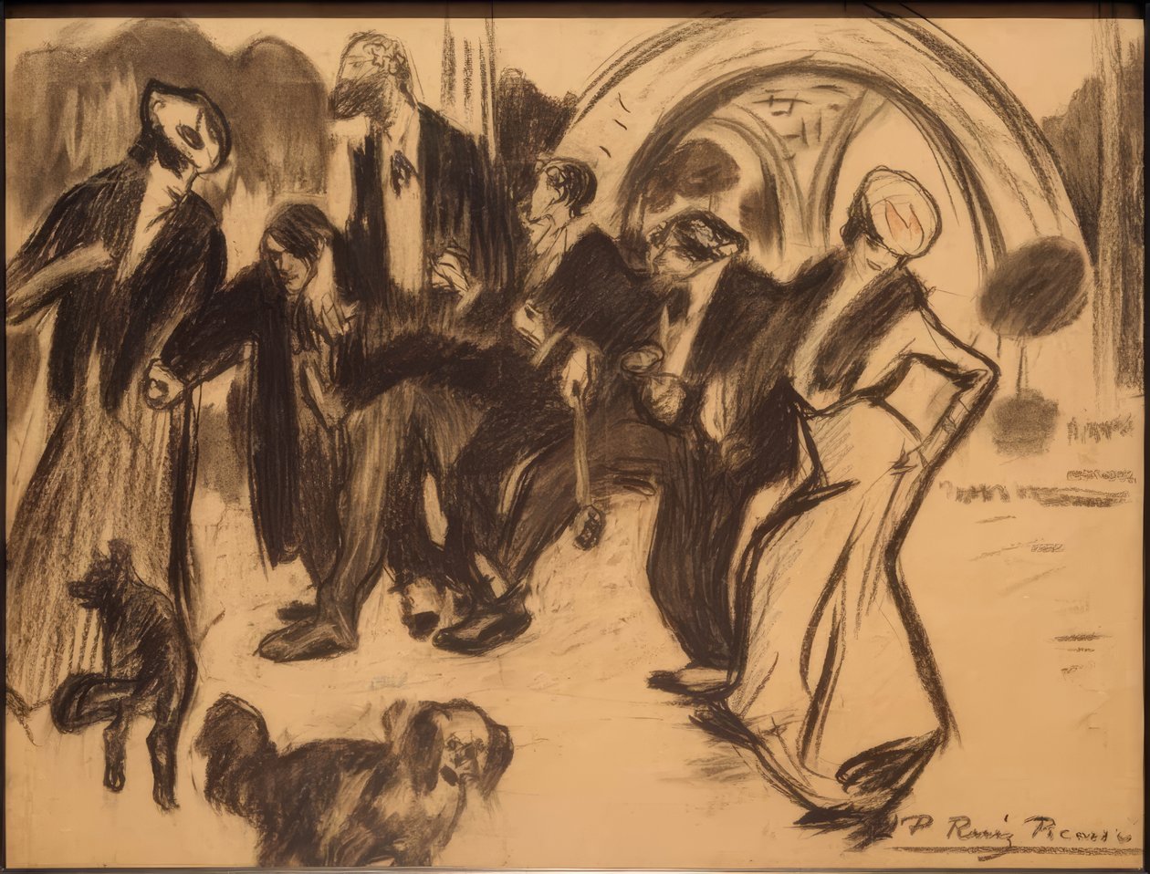 世界博覧会を離れる 作： パブロ・ピカソ