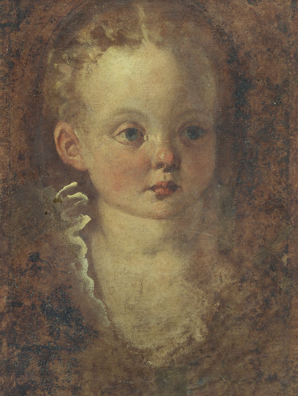 少女の胸像（裏面）、1588-90年頃（油彩・カンヴァスボード 作： パルマ・イル・ジョバン