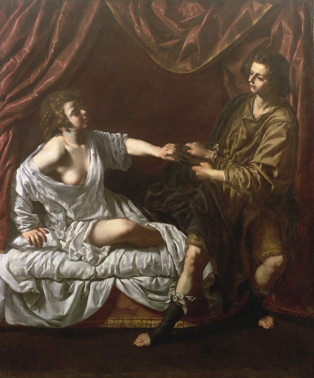 ジョセフとポティファルの妻、1640年頃 作： パオロ・ドメニコ・フィノリア