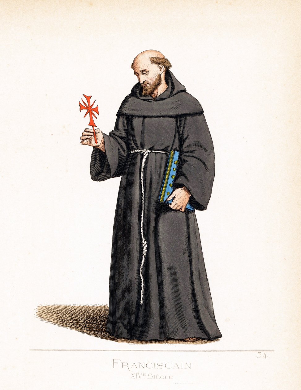 聖職者 聖職者の衣装: un monk franciscan