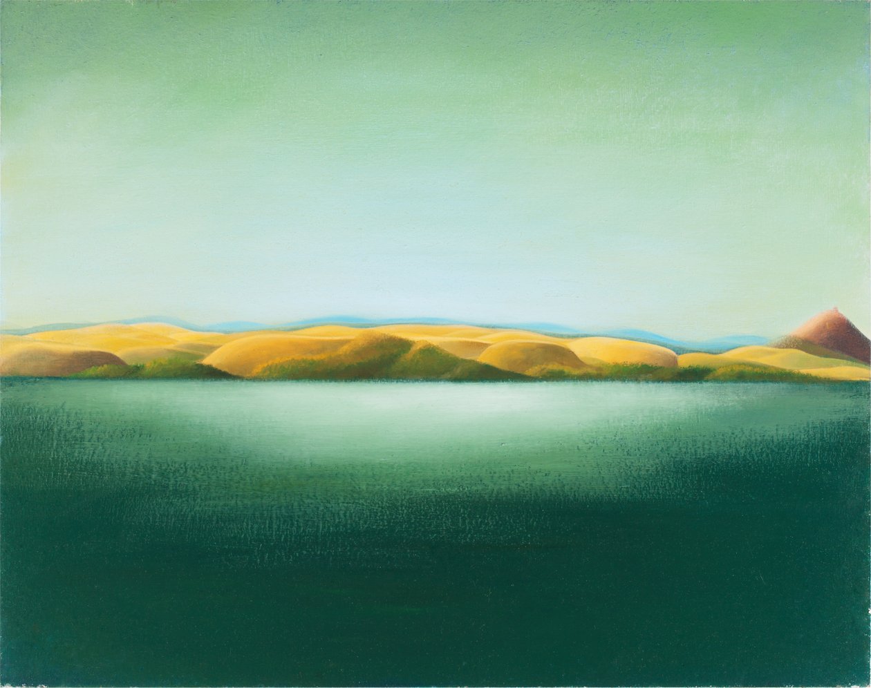 Paysage n°2, 2015（ウッドパネルに油彩） 作： 
