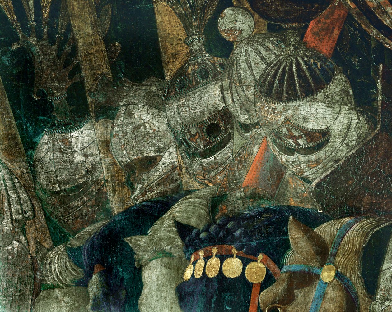 1432年、フィレンツェとシエナによるサン・ロマーノの戦い。 作： パオロ・ウチェッロ
