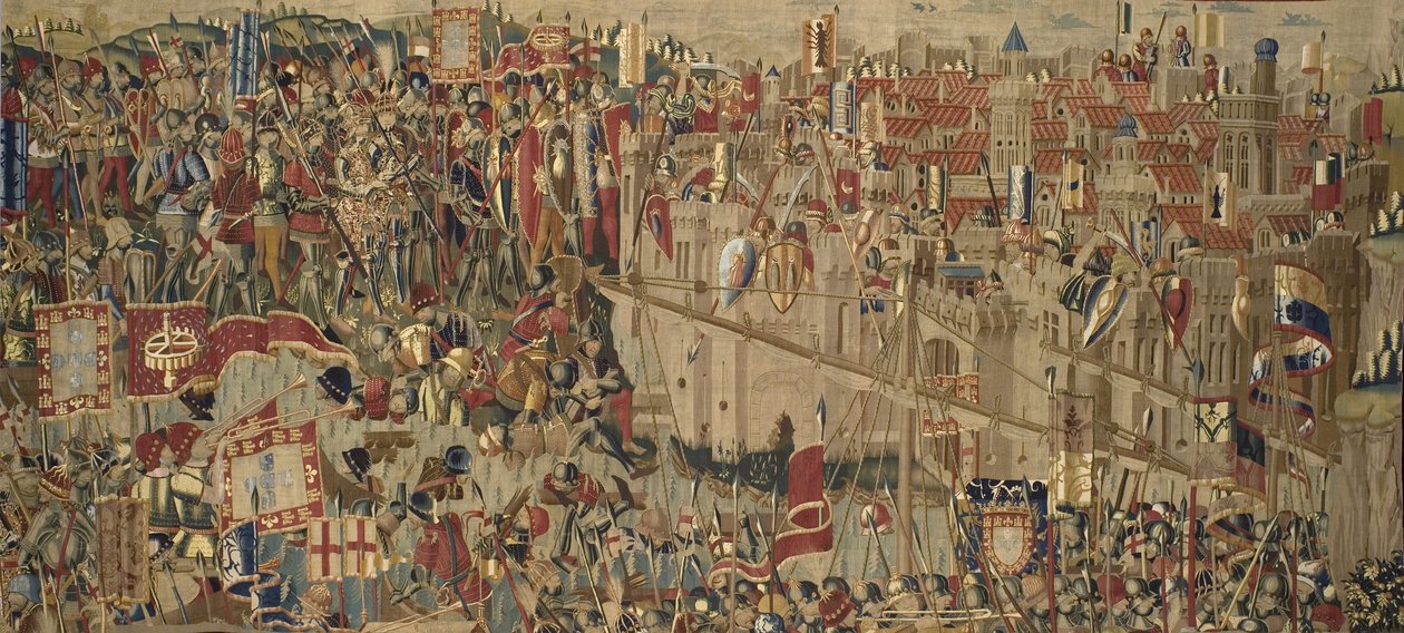 パストラーナ・タペストリー、トゥルネーの製造、おそらくパッシエ・グルニエの工房のもの、1471年頃～1475年（タペストリー） 作： パスキエ（グルニエの工房）