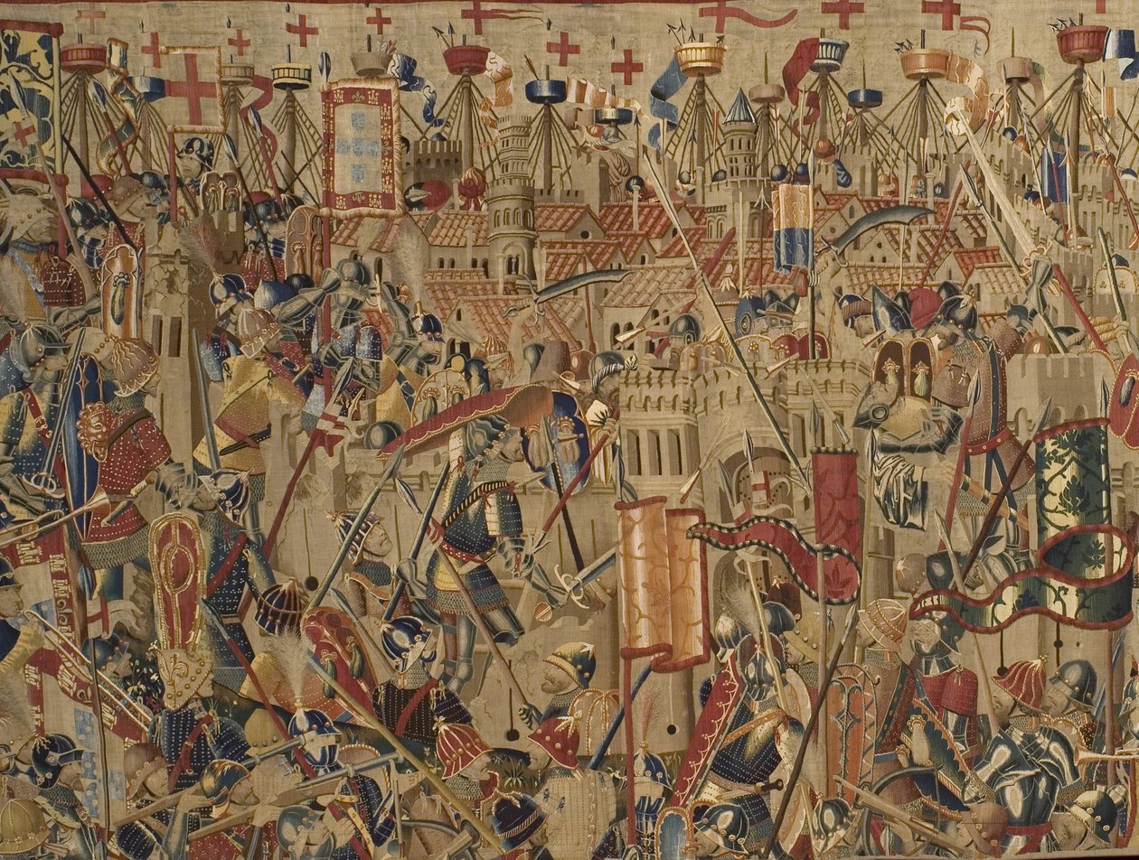 パストラーナ・タペストリー、トゥルネーの製造、おそらくパッシエ・グルニエの工房のもの、1471年頃～1475年（タペストリー） 作： パスキエ（グルニエの工房）