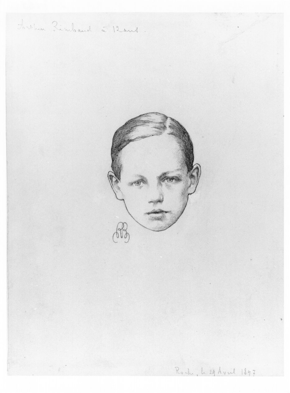 1897年4月12日、29歳のアーサーランボー（1854-91）、ロシュ 作： パテルヌ・ベリション