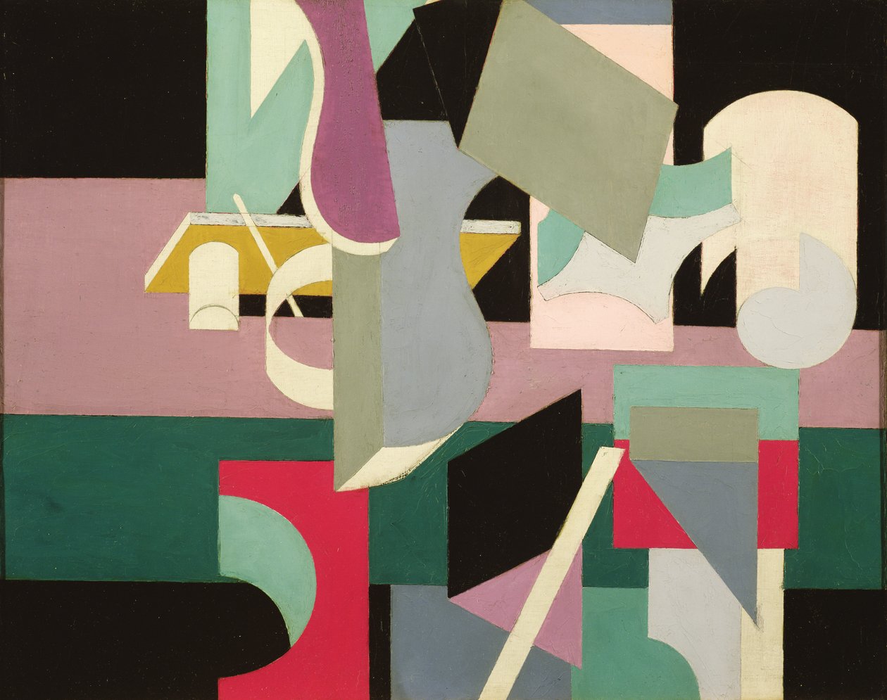 絵画-静物、1917-18 作： パトリック・ヘンリー・ブルース