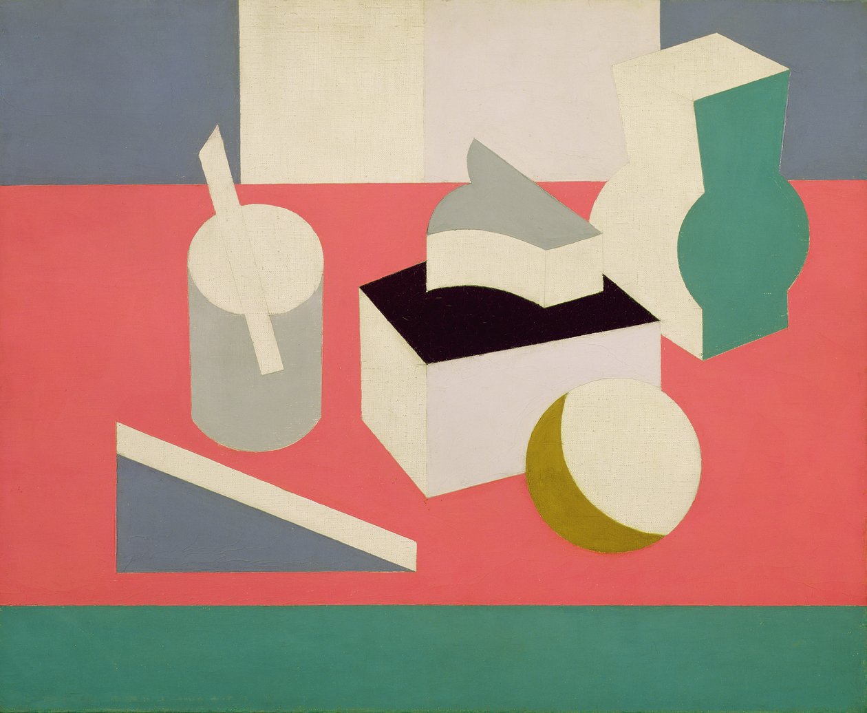 PaintingNature Morte、1919（キャンバスに油彩と鉛筆） 作： パトリック・ヘンリー・ブルース