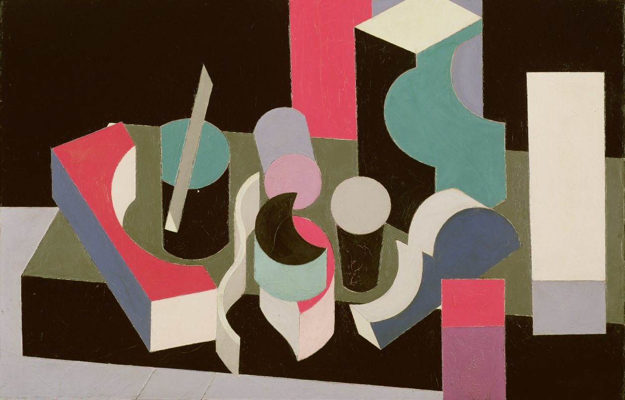 PaintingNature Morte、1919（キャンバスに油彩と鉛筆） 作： パトリック・ヘンリー・ブルース