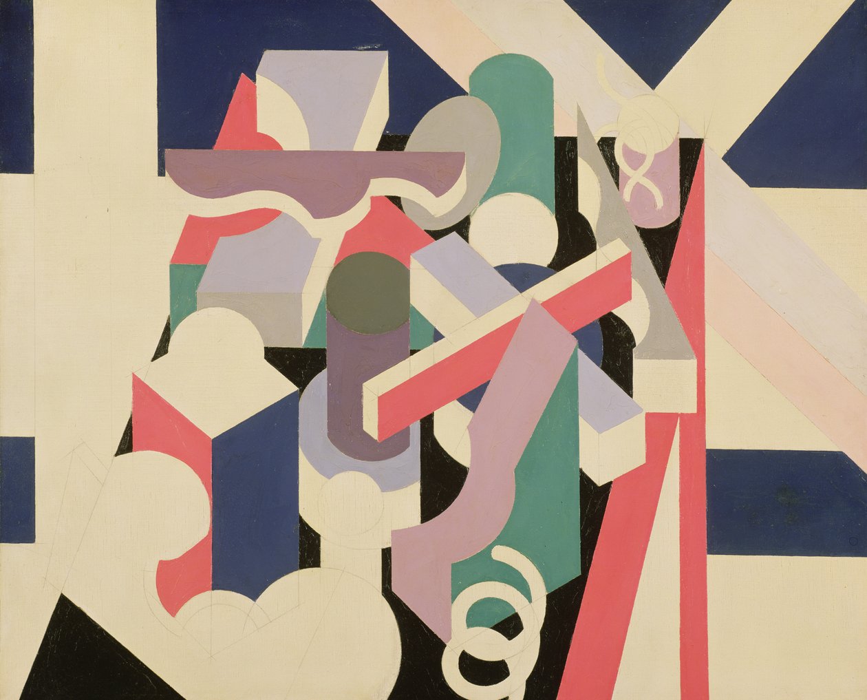 PaintingNature Morte、1923-24（キャンバスに油彩と鉛筆） 作： パトリック・ヘンリー・ブルース