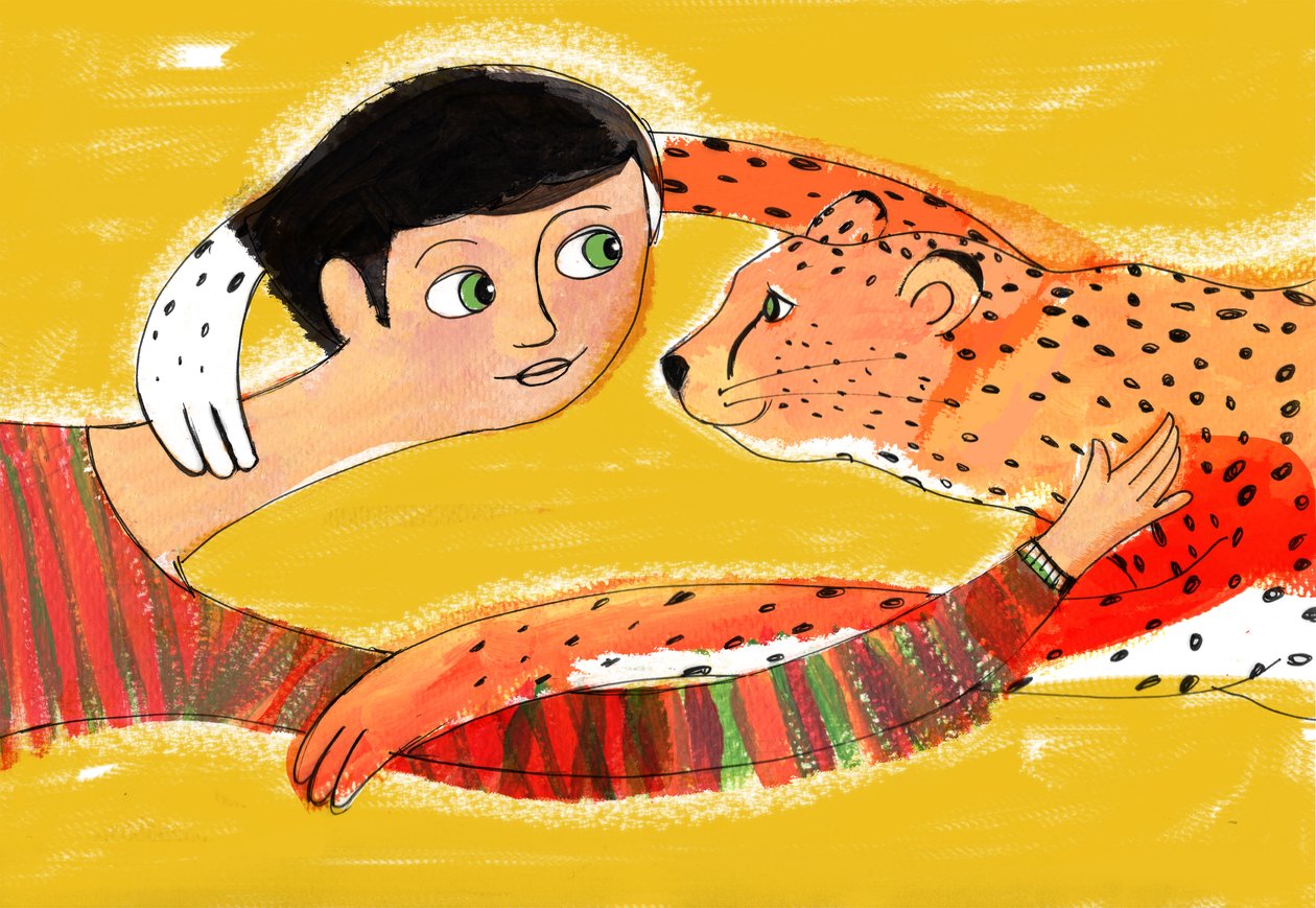 子供、2025年 （アクリル；デジタル） 作： パトリツィア ラ ポルタ