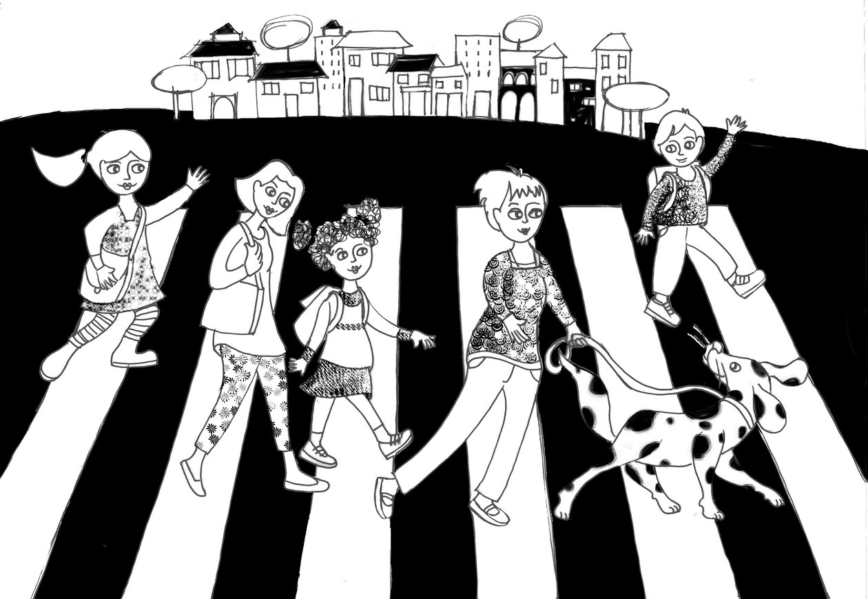 都市、2020年（紙にインク） 作： パトリツィア ラ ポルタ