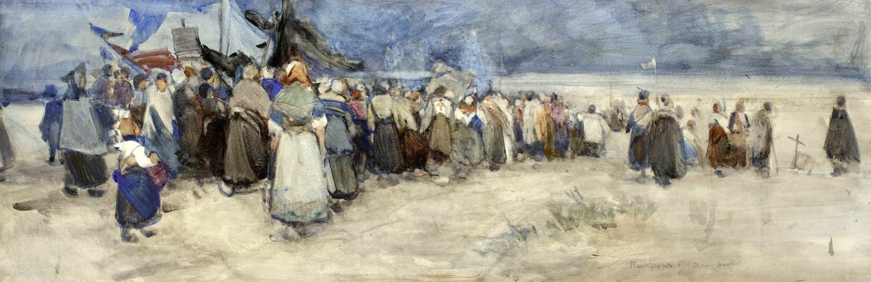ビーチ、ベルクシュルメール、1900年頃 作： パティタウンゼンドジョンソン