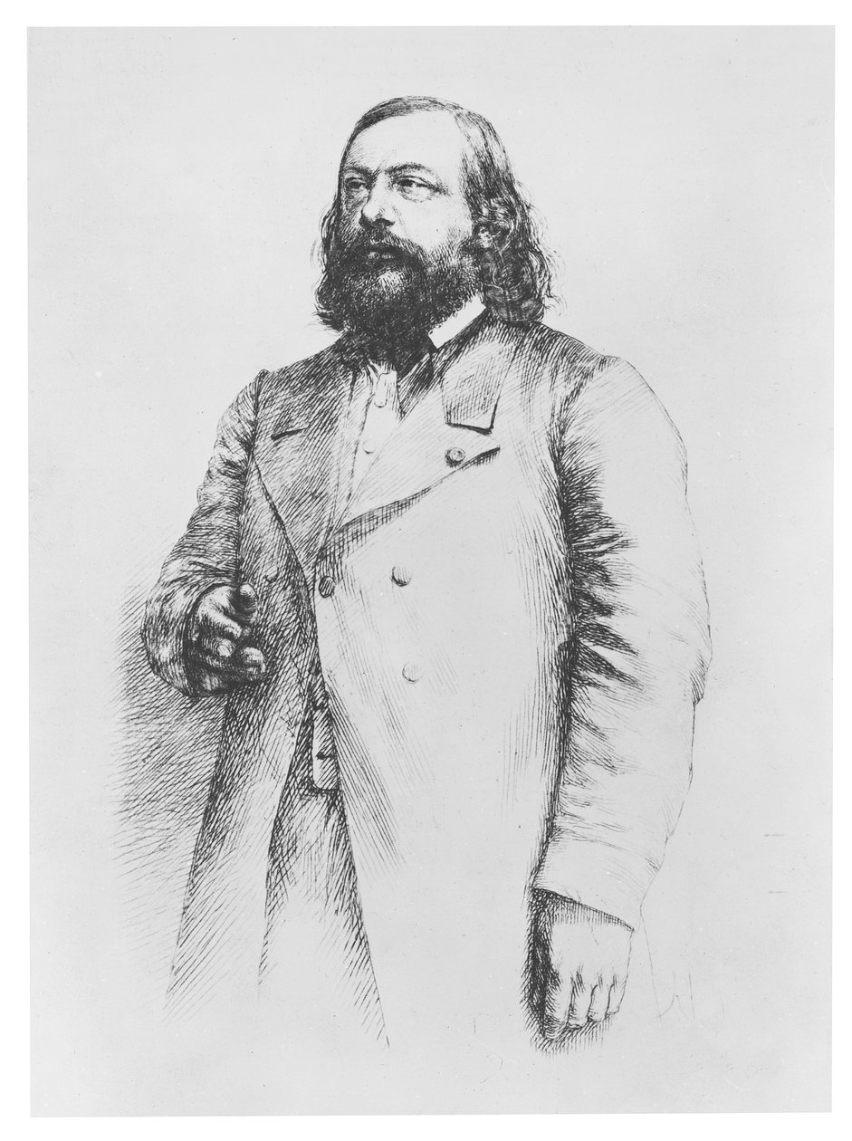 テオフィルゴーティエ、1864年 作： ポール・アドルフ・ラホン