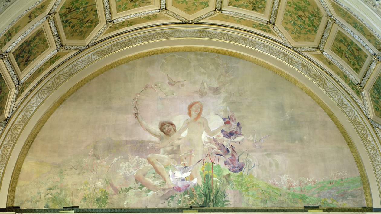 青春、人類の三世から、1887（壁画） 作： ポール・アルバート・ベスナード