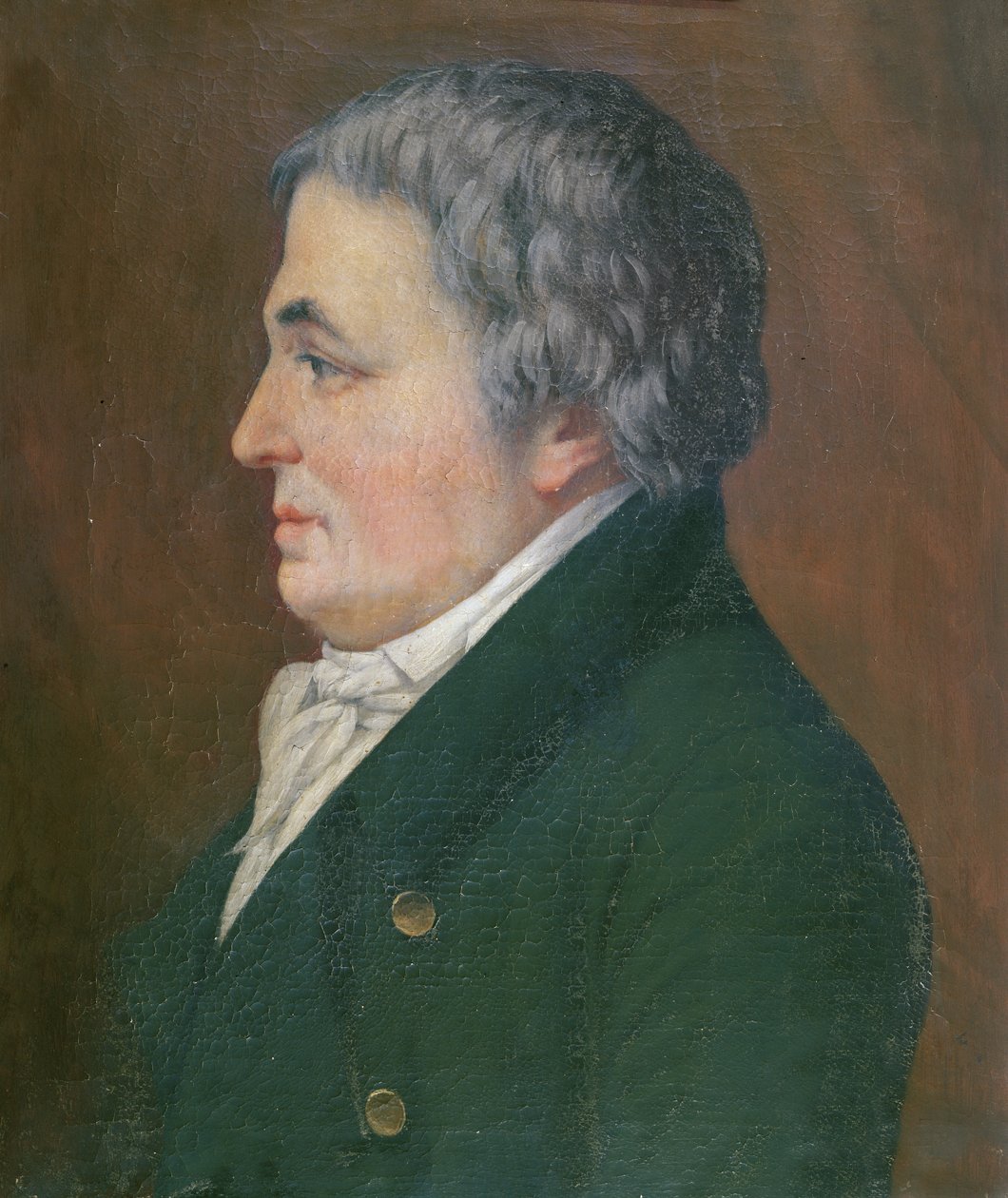 フランツ・アントン・メスマー（1734-1815）、1847年72歳（キャンバス上で腐食性） 作： ポール・カーペンティエ