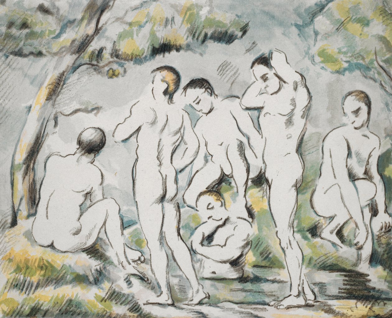 The Bathers、Little Plate、1896-97 作： ポール・セザンヌ