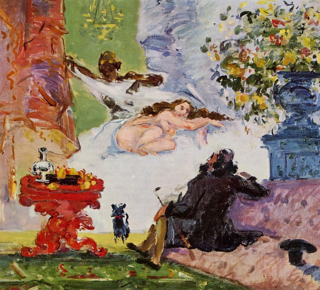 現代オリンピアの絵画 作： ポール・セザンヌ