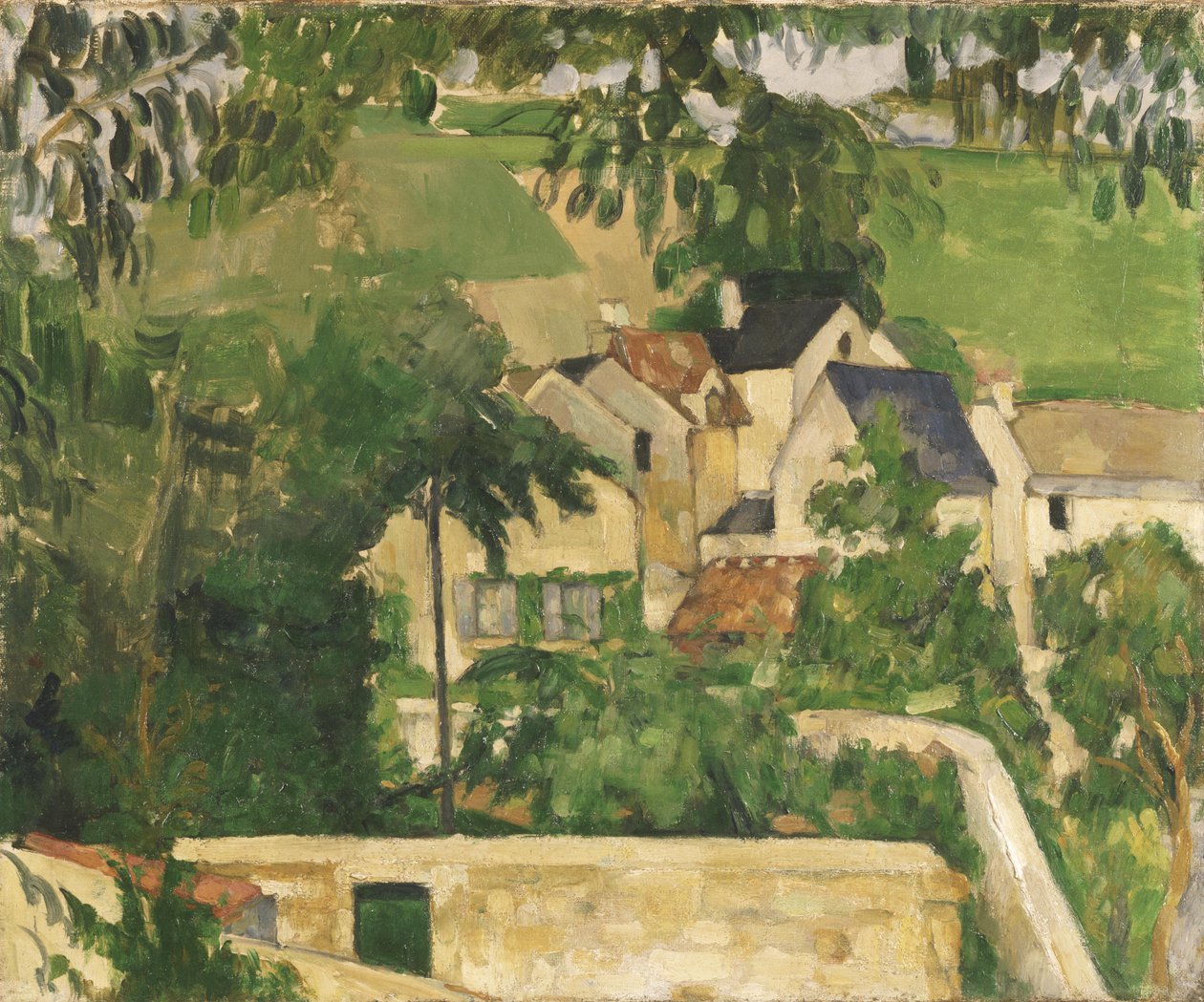 Quartier Four、Auvers-sur-Oise 作： ポール・セザンヌ