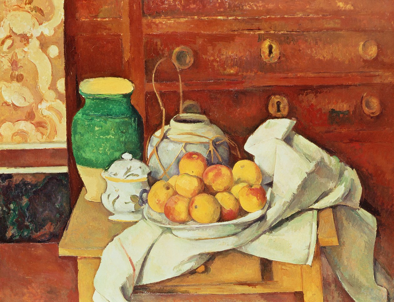 箪笥のある静物、1883-87 作： ポール・セザンヌ