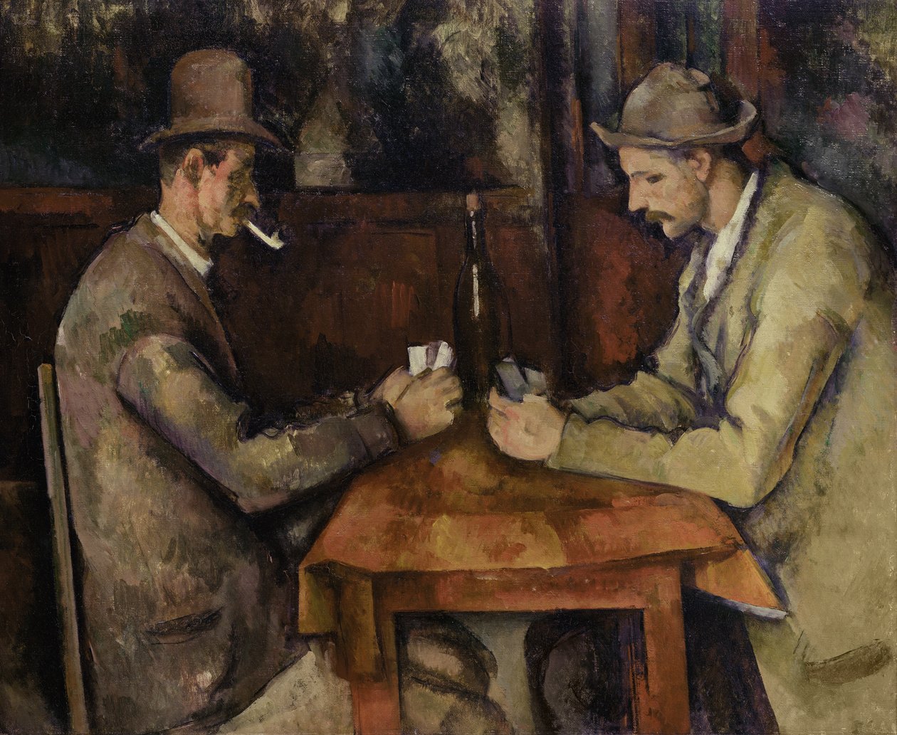 カードプレイヤー、1893-96 作： ポール・セザンヌ