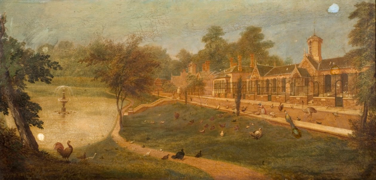 ビクトリア女王の鳥小屋、1852年頃 作： ポール・フィッシャー