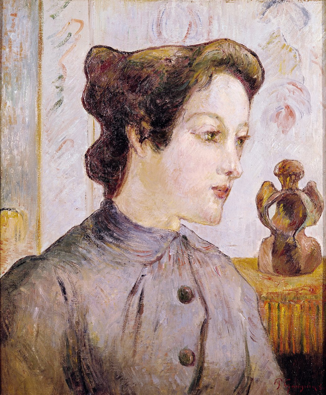 若い女性の肖像画、1886 作： ポール・ゴーギャン