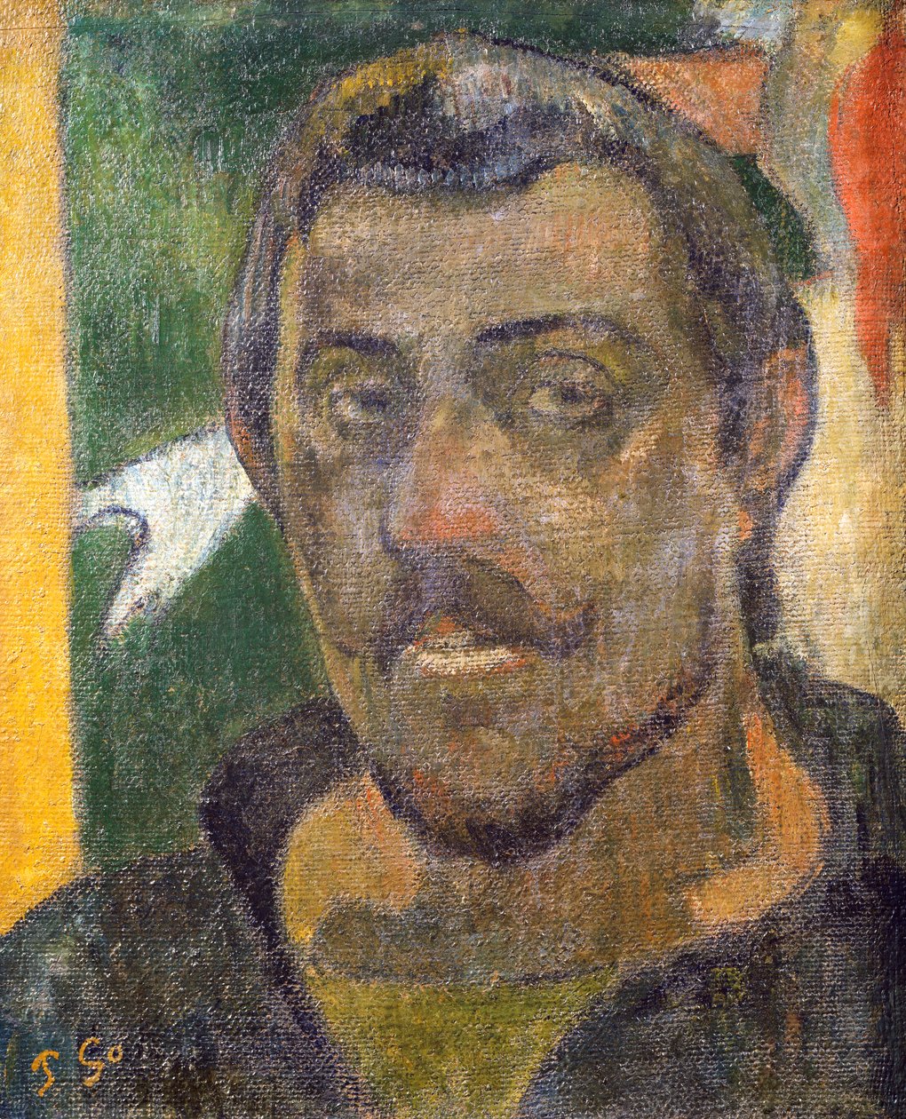 自画像、c.1890-93 作： ポール・ゴーギャン