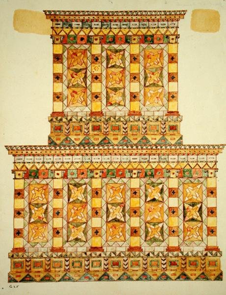 建物、1925年（紙、ペン、インク） 作： ポール・ゴーシュ