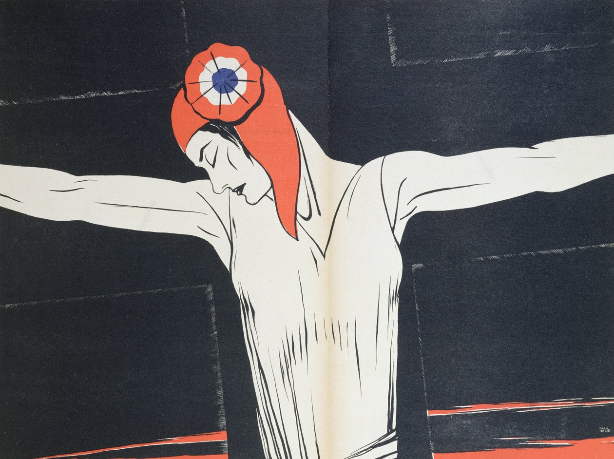 マリアンヌ・クルシファイド、ポール・イリーベ（1883-1935）による「Parlons Francais」のイラスト、Editions Floury、パリ1934年発行 作： ポール・イリベ
