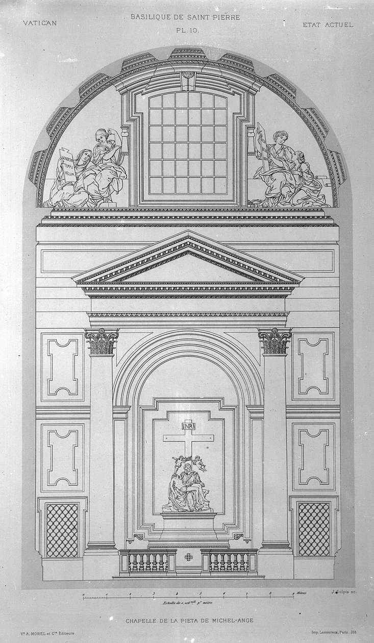 ジャンジョセフスルピスによって彫刻された、ローマのサンクトペテルのピエタ礼拝堂、1882年公開 作： ポール・マリー・レタロウリー