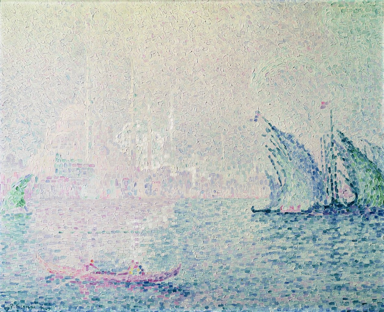 コンスタンティノープル、1909 作： ポール・シニャック