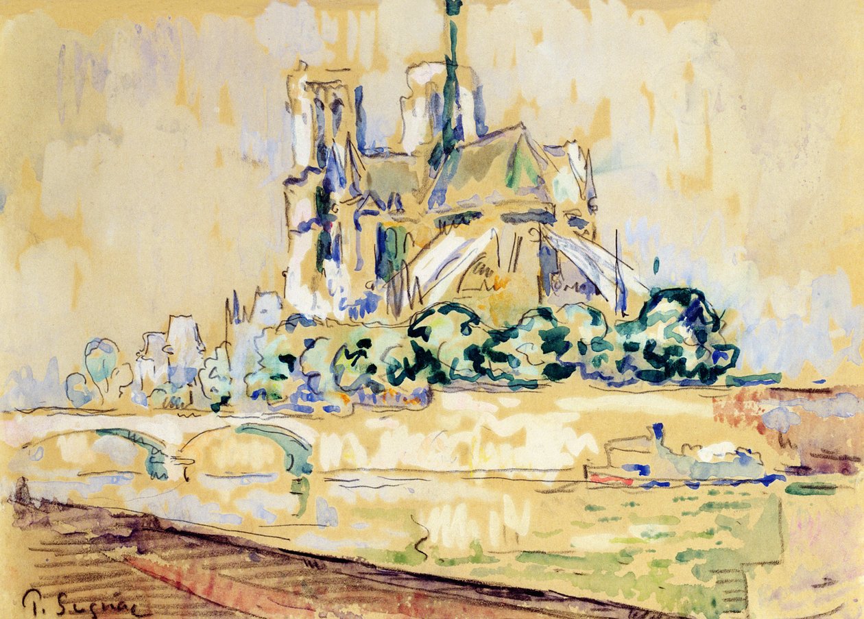 ノートルダム、1885 作： ポール・シニャック