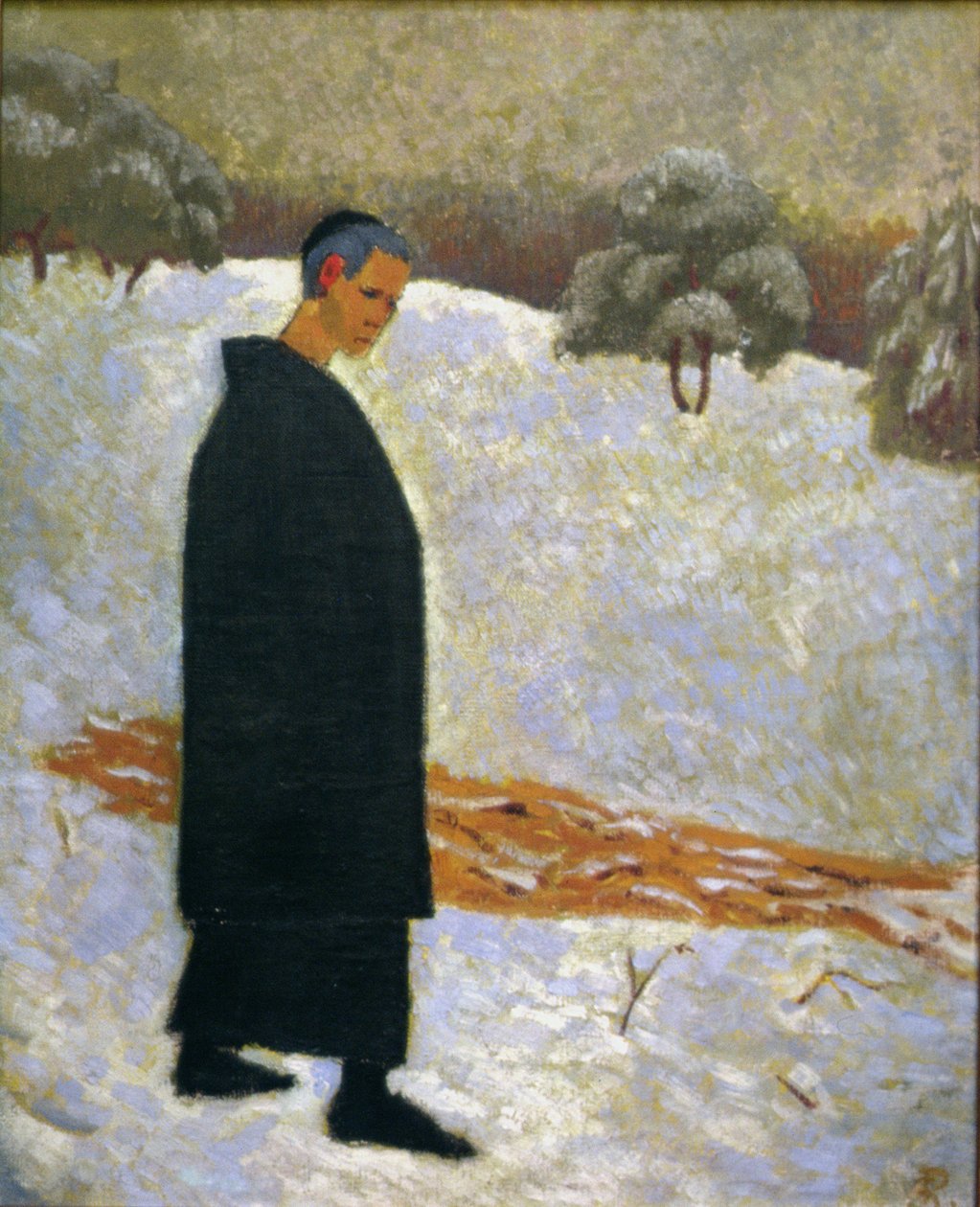 BeuronでのJan Verkade（1868-1946）の肖像 作： ポール・セルジエ