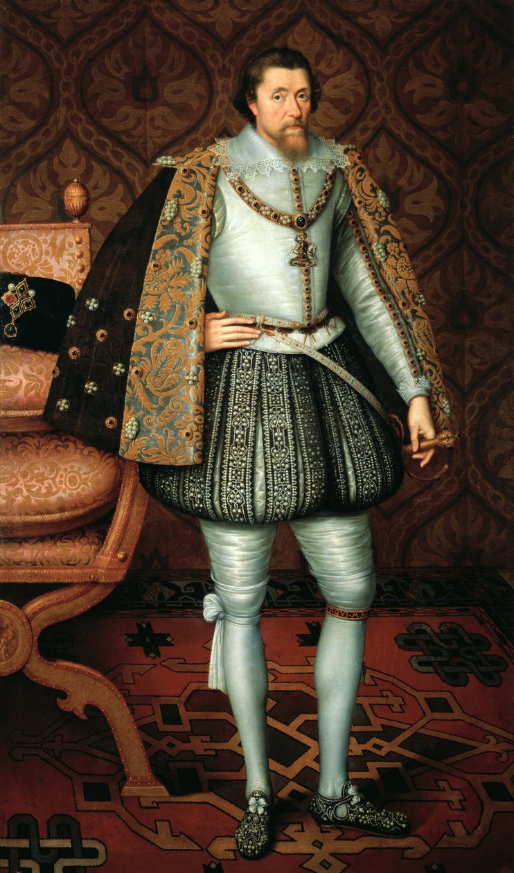 イギリスのジェームズ1世（1566-1625） 作： ポール・ヴァン・ソマー
