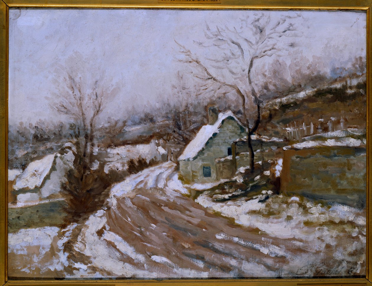 オーヴェル・シュル・オワーズの旧道 ポール・ヴァン・リッセル（1826-1909）画 1881年 日 0.4x0.54 m パリ、オルセー美術館 作： ポール・ガシェ