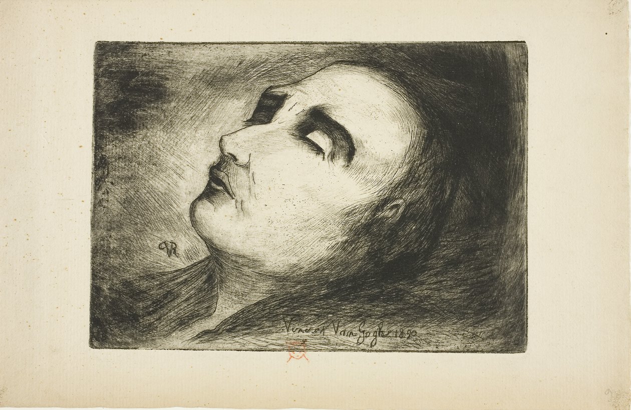 ヴィンセント・ヴァン・ゴッホの死の床 作： ポール (1828-1909) ガシェ