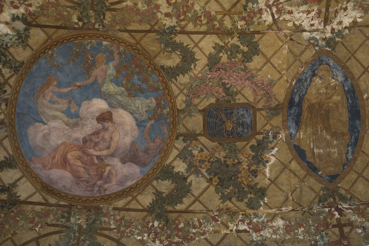 昼と夜の時間：1909年から1910年までのラ・マテルニテ（建築装飾） 作： ポール・アルバート・ボードウィン