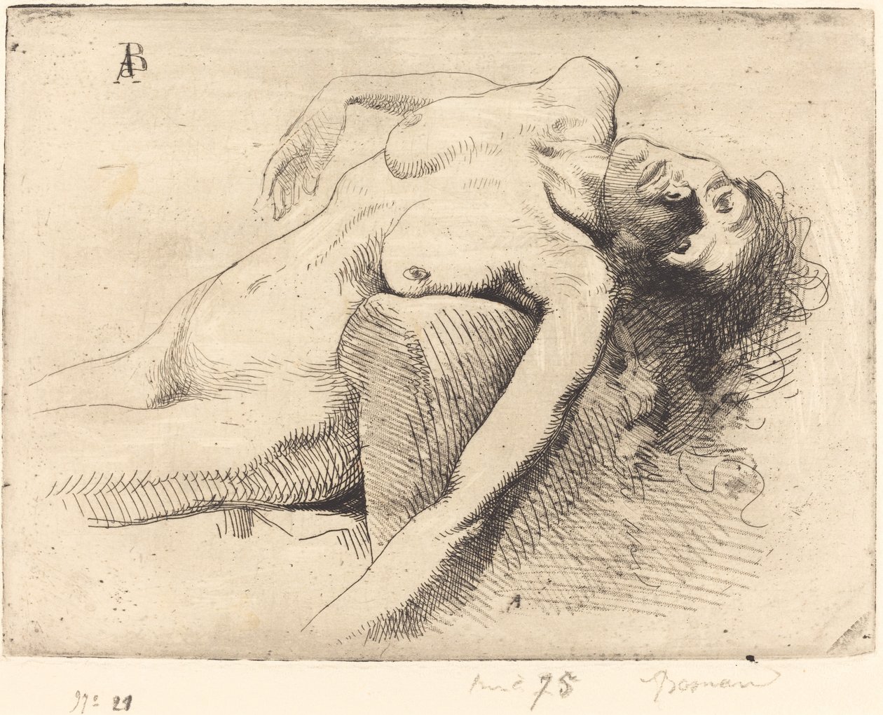 瀕死の女 瀕死の女、1885年。 作： ポール・アルバート・ベスナード