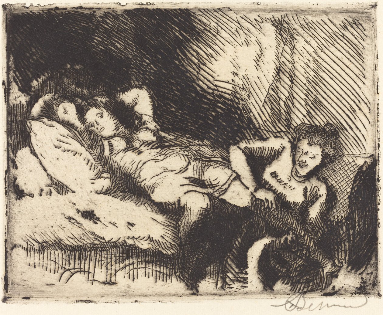 ベッドに行く Le Coucher、1913年。 作： ポール・アルバート・ベスナード