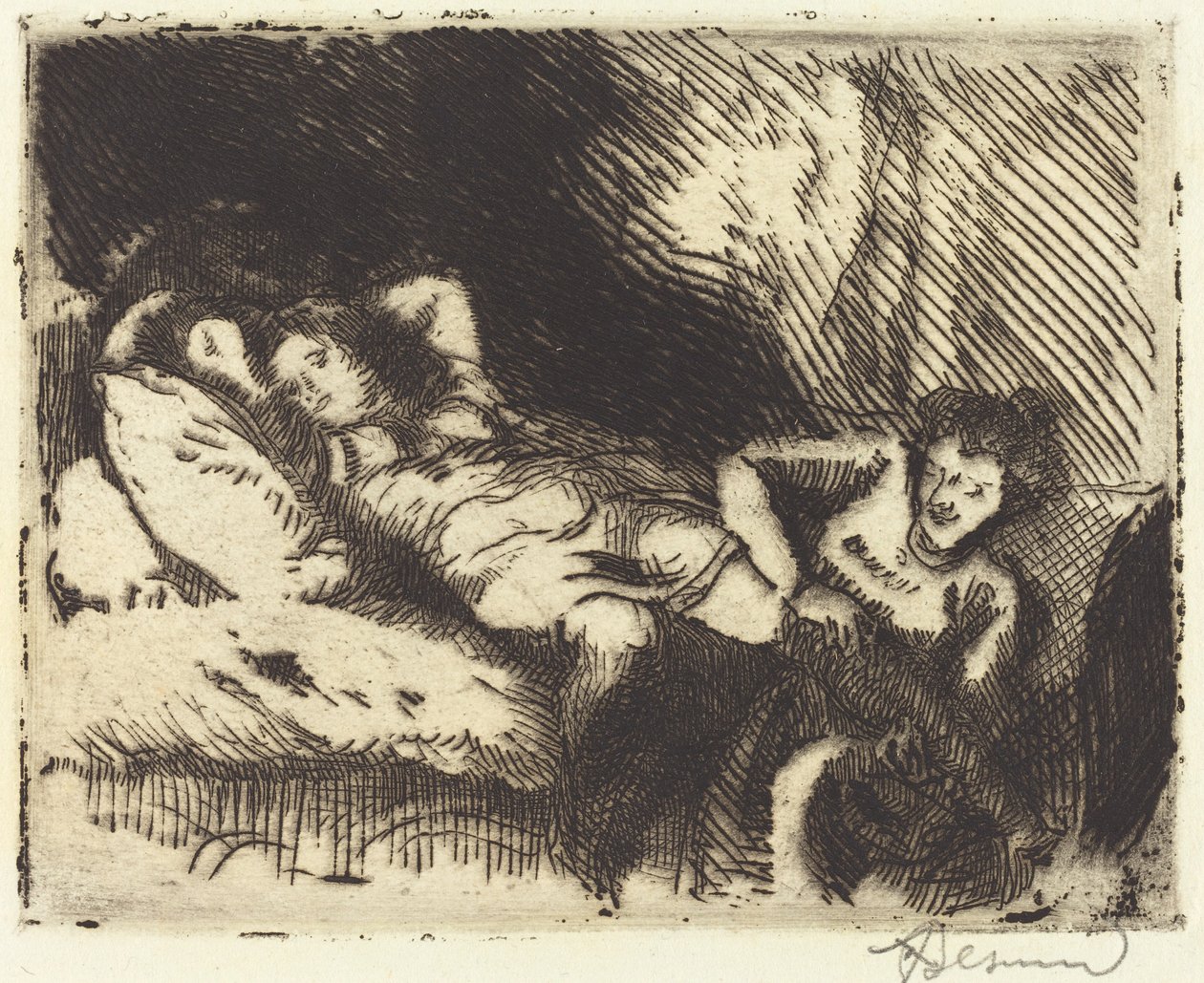 ベッドに行く Le Coucher、1913年。 作： ポール・アルバート・ベスナード