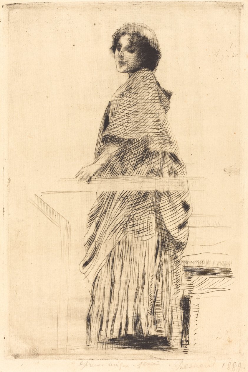 岬の女 岬の女、1889年。 作： ポール・アルバート・ベスナード