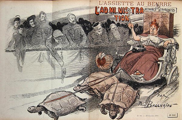 フランス政府の風刺画（「L